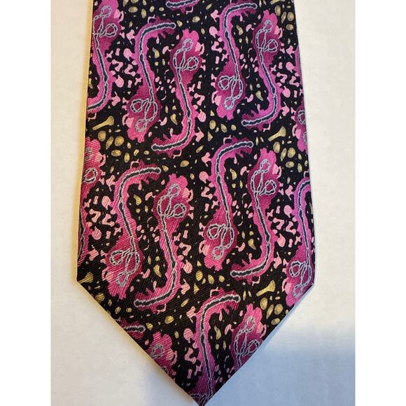 Men's Designer Ebola Virus 100% Silk Tie, Infectious Awareables Brand - Picture 1 of 4